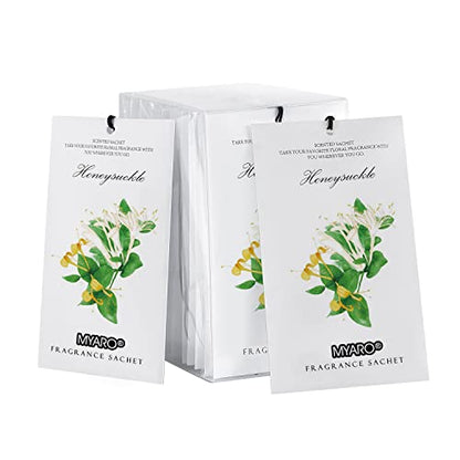 MYARO 12 paquetes de bolsas perfumadas de madreselva para ca