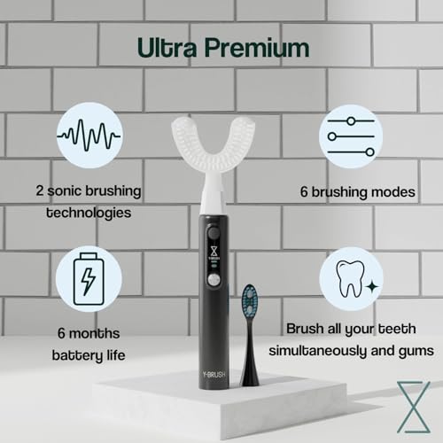 Y-Brush Ultra Premium - Cepillo de dientes sónico - Recargab