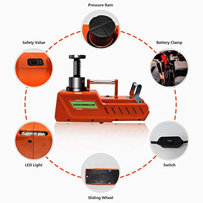 E-HEELP Gato eléctrico para automóvil, 12 V CC resistente hi