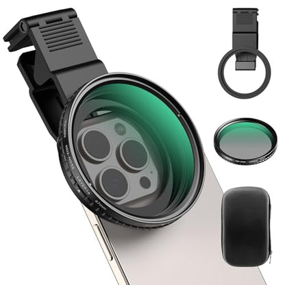 APEXEL Filtro ND de 2.638 in variable ND2-ND32 para iPhone/D