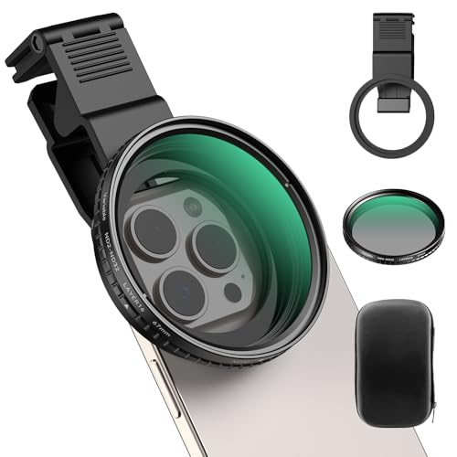 APEXEL Filtro ND de 2.638 in variable ND2-ND32 para iPhone/D