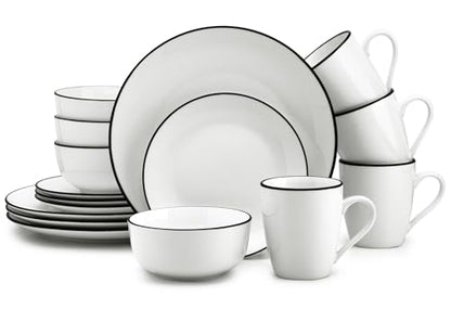 Zulay Kitchen Icon - Juego de vajilla de porcelana, servicio
