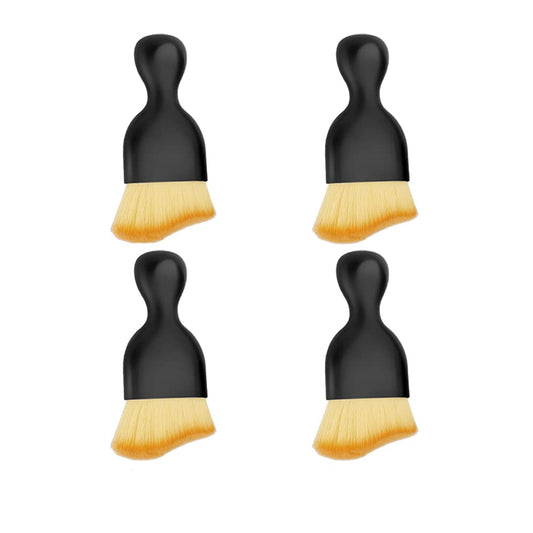 Paquete de 4 cepillos suaves para limpieza interior de autom