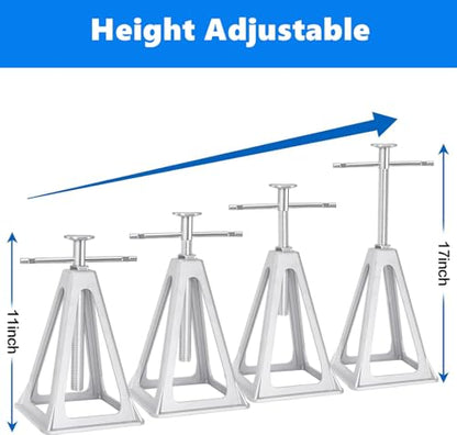 Soportes de aluminio de perfil bajo de 3 toneladas (6600 lib
