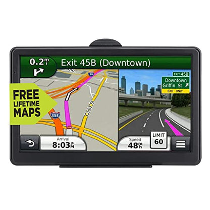 Navegación GPS para automóvil, mapa 2025 de 7 pulgadas con p