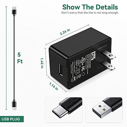 FITE ON Cargador de alimentación tipo C de 5 V compatible co
