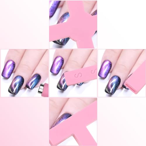 Imán de uñas 5 en 1 multifunción para manicura de gato, con