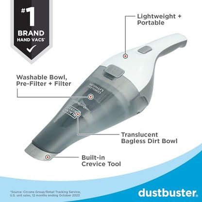 Black + Decker Dustbuster – Aspiradora de mano sin cable