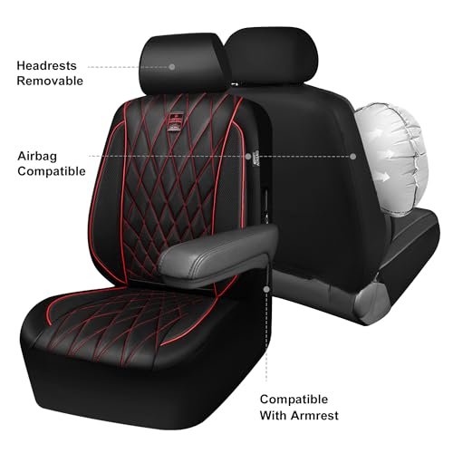 CAR PASS Piping - Juego completo de fundas de asiento de cue