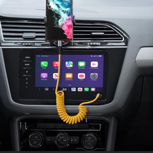 Cable de carga de coche USB A a USB C, cable de carga rápida