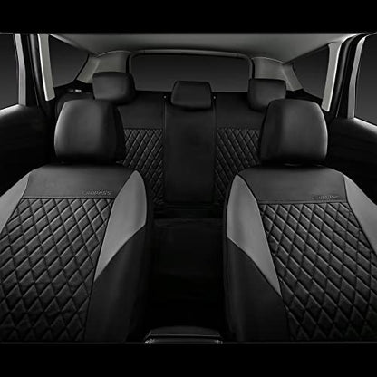 CAR PASS Juego completo de fundas de asiento de cuero, unive