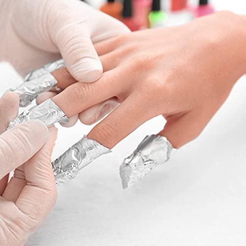 200 unidades de removedor de esmalte de uñas, envolturas de