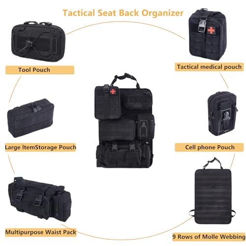 Organizador de asiento de camión y organizador táctico de re