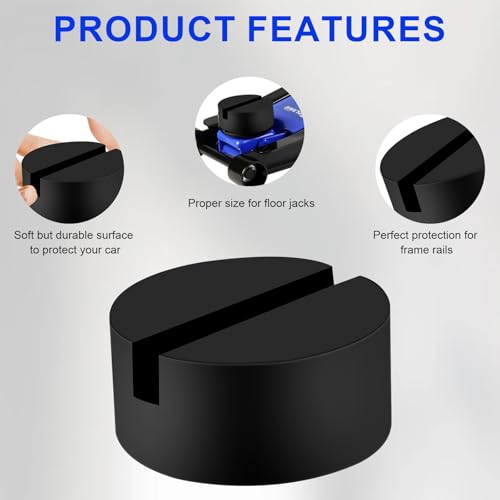 Rubber Jack Pad,2PCS Universal Jack Pad Adapter,Rubber Slott