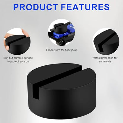 Rubber Jack Pad,2PCS Universal Jack Pad Adapter,Rubber Slott
