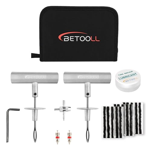 BETOOLL 24 kits de reparación de neumáticos, herramientas de