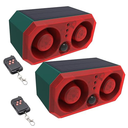 Sonido solar y luz estroboscópica alarma con sensor de movim