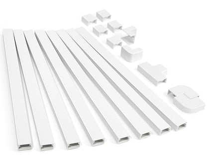 ZhiYo - Kit de ocultador de cable de 126 pulgadas, cubiertas