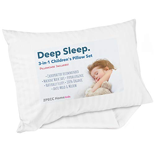 ZPECC Almohada para niños pequeños con funda de almohada, almohadas or
