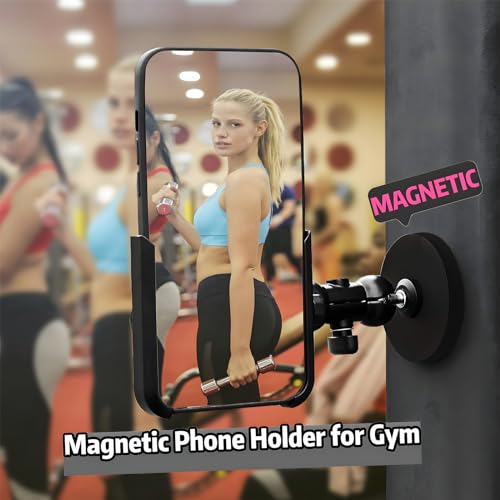 Soporte magnético de metal para teléfono con soporte de grab