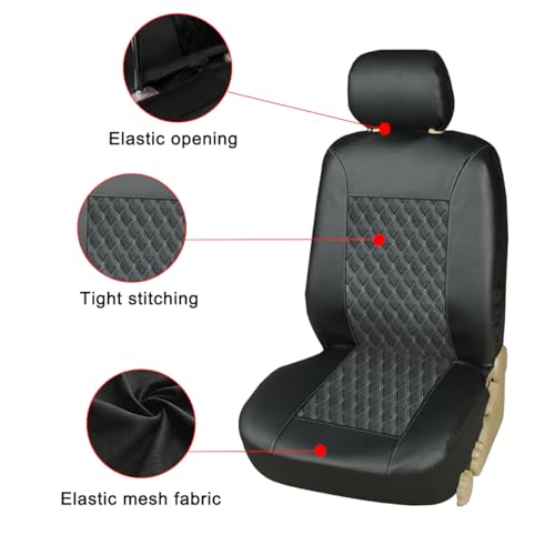 Mandark Juego completo de 4 fundas de asiento de automóvil,