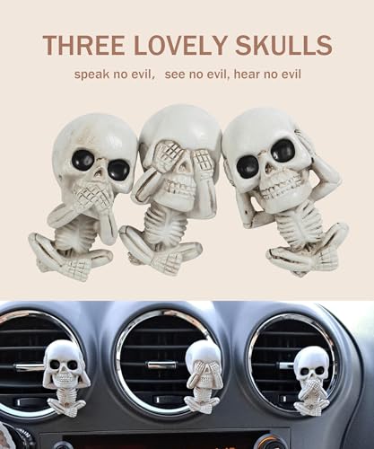 Ambientador de automóvil, regalos de calavera para mujeres,