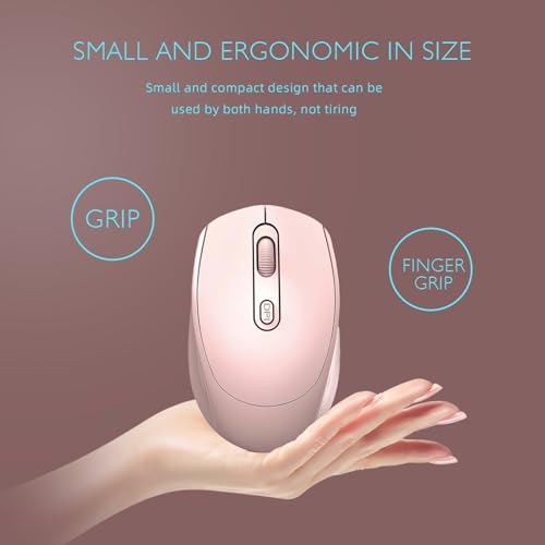 ONE-UP Ratón inalámbrico, mouse silencioso de 2.4G, mouse de