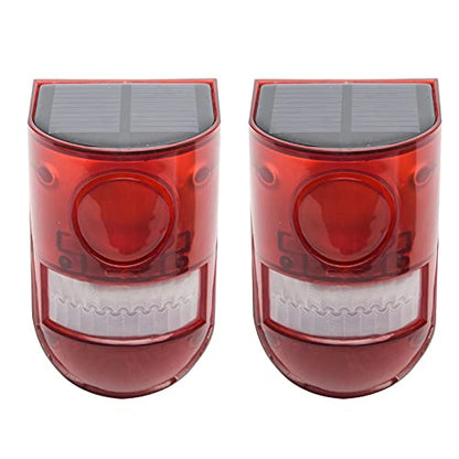 Alarma de luz solar de seguridad, 2 unidades IP65 impermeabl