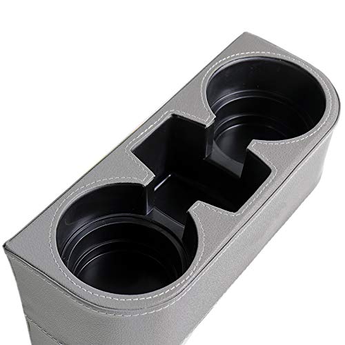 Expansor de portavasos para automóvil con funda de piel sint