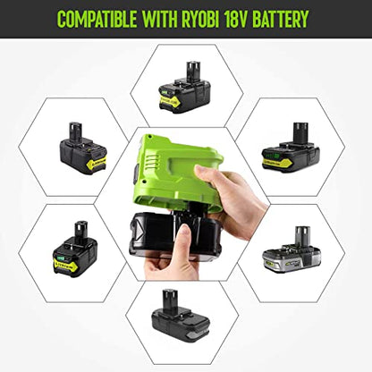 Inversor de corriente portátil para batería RYOBI de 18 V, i