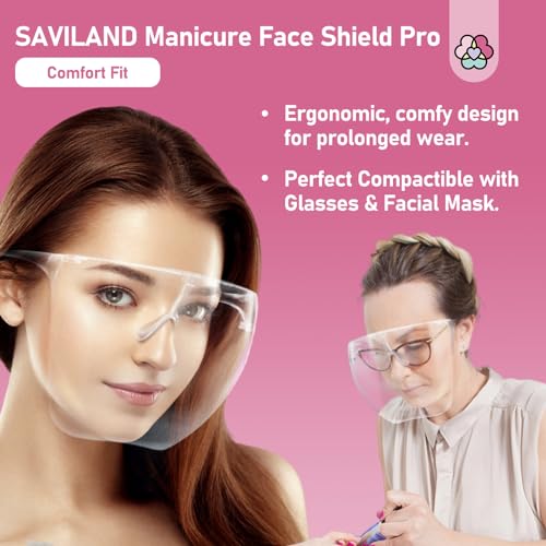 SAVILAND Máscara facial de uñas para taladro de uñas: visibi