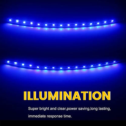 EverBright - Tira de luces LED azules para carrito de golf p