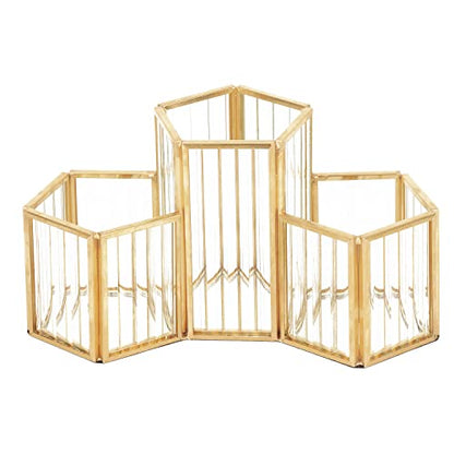 K COOL Organizador de brochas de maquillaje, 3 ranuras de al