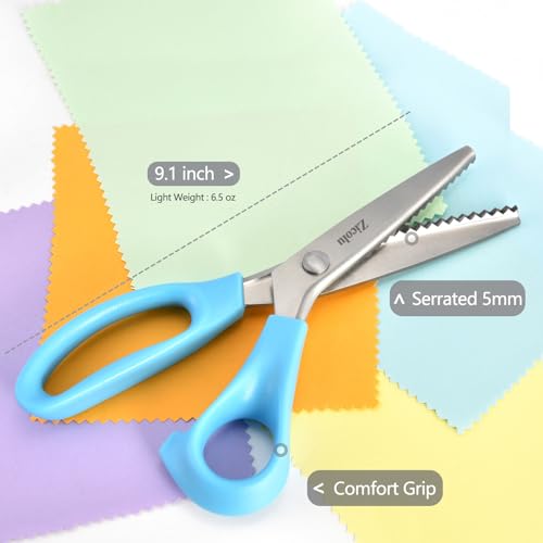 Tijeras en zig zag para peluca de encaje, tijeras de coser d