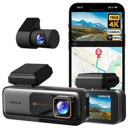Cámara de tablero 4K frontal y trasera, cámara de control ul