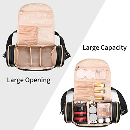 Ethereal Bolsa de maquillaje grande, bolsa de maquillaje de