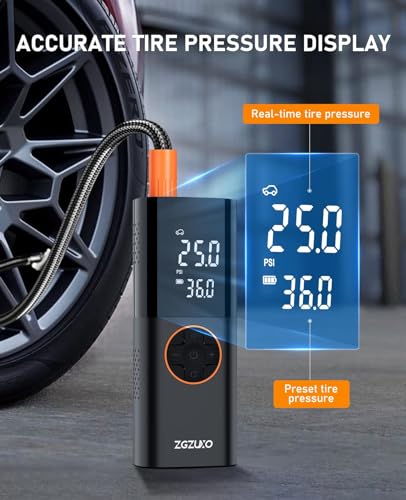Tire Inflator Portable Air Compressor - 150PSI Fast Cordless