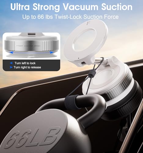 Strong Magnetic Car Phone Holder for MagSafe Ultra Vacuum Su