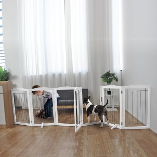 ZJSF Puerta para perros con puerta para interiores, puertas,