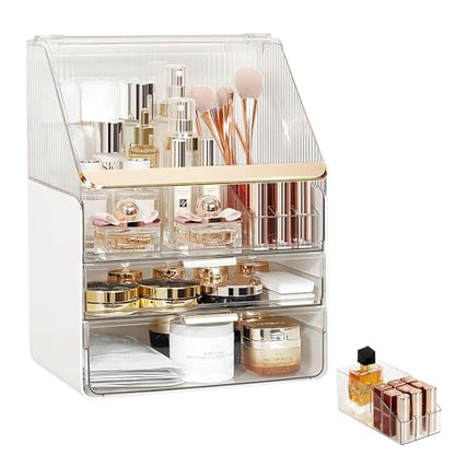 DASITON Organizador de brochas de maquillaje multicapa a pru