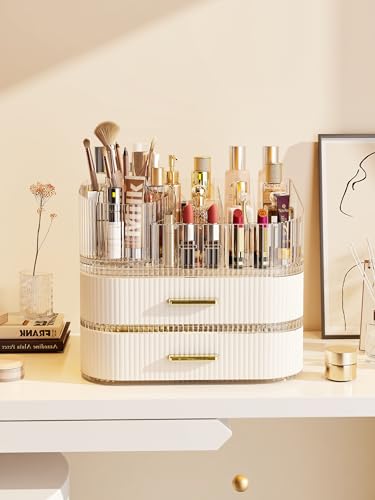 MIUOPUR Organizador de maquillaje con soporte giratorio para