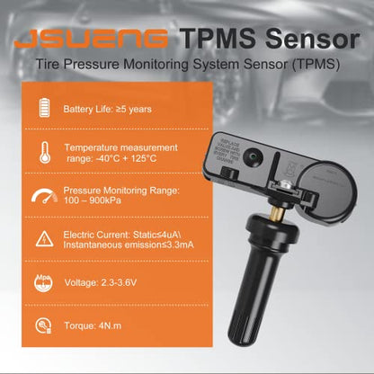 Sensor TPMS, 4 sensores de monitor de presión de neumáticos