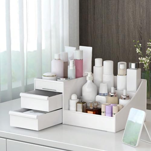 Organizador de cosméticos, organizador de maquillaje con 3 c