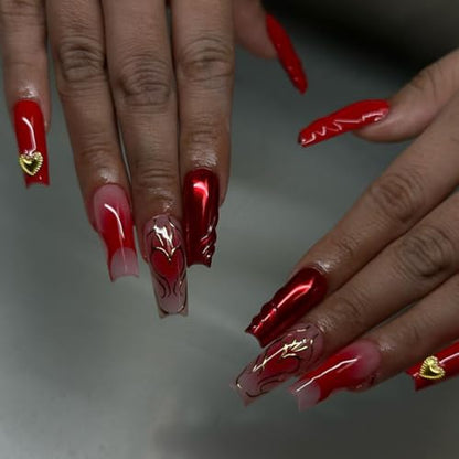 Angeles Tipex Instant Apex - Uñas postizas de ataúd largo, g