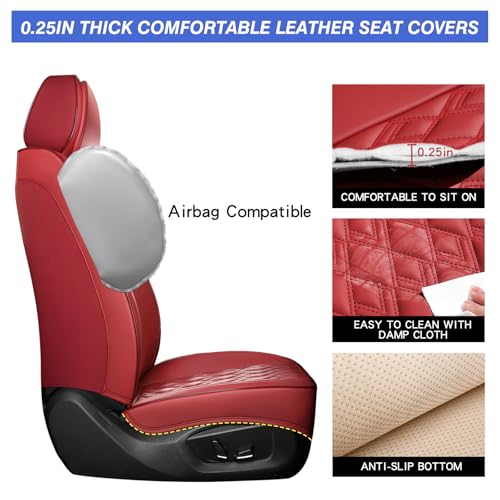 Fundas de asiento de piel sintética, 5 asientos, universales