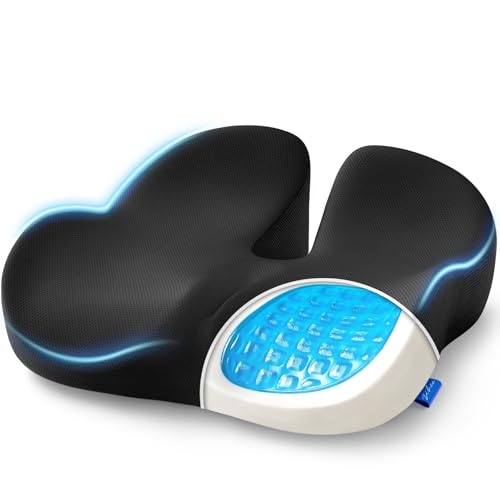 ZIKEE Cojín de asiento de gel para silla de oficina y asient