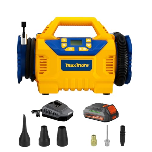 Inflador de neumáticos inalámbrico compatible con DeWalt 20V