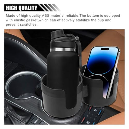 Extensor de portavasos doble para automóvil, adaptador de po
