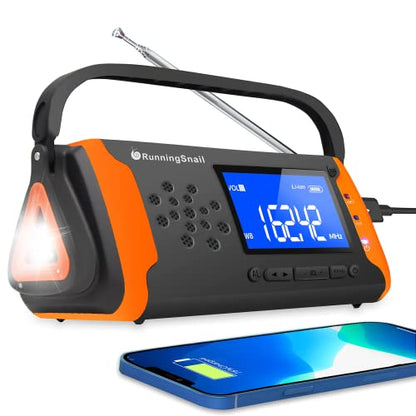 NOAA - Radio de alerta meteorológica, portátil, funciona con
