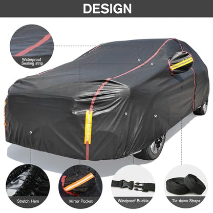 Funda de automóvil impermeable para todo tipo de clima, 6 ca